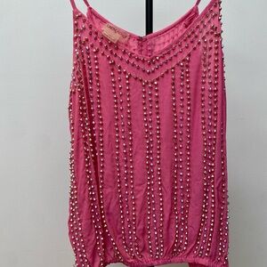 Pink Embellished Women's Top